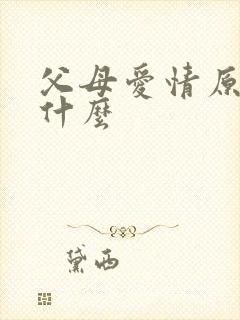 父母爱情原著叫什么