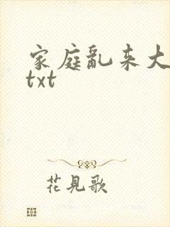 家庭乱来大杂烩txt