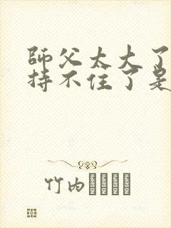 师父太大了我坚持不住了是什么歌