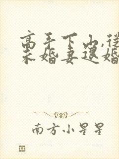高手下山,从跟未婚妻退婚开始全集下载