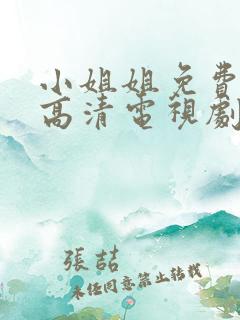 小姐姐免费完整高清电视剧在线看