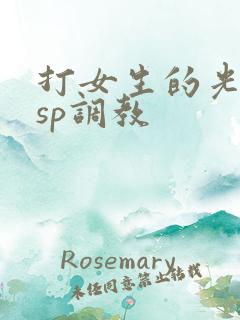 打女生的光屁股sp调教