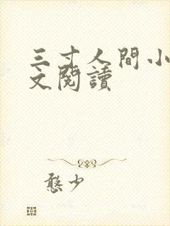 三寸人间小说全文阅读