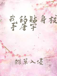 我的贴身校花高手唐宇