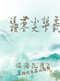 道君小说免费阅读全文下载