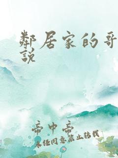 邻居家的哥哥小说