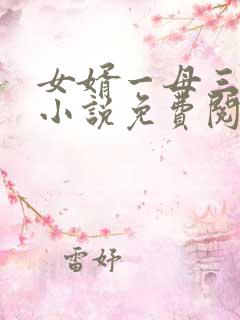 女婿一母三女的小说免费阅读