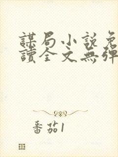 谋局小说免费阅读全文无弹窗
