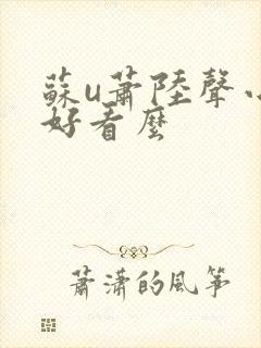 苏u萧陆声小说好看么