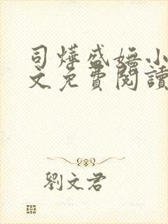 司烨盛妩小说全文免费阅读