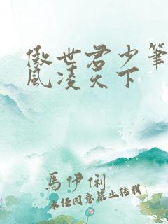 傲世君少笔趣阁风凌天下