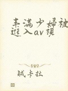 丰满少妇被猛烈进入av视