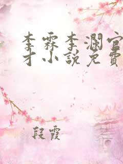李霖李澜官场奇才小说免费阅读