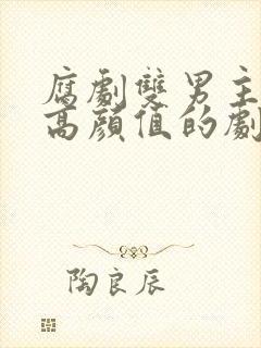 腐剧双男主都是高颜值的剧