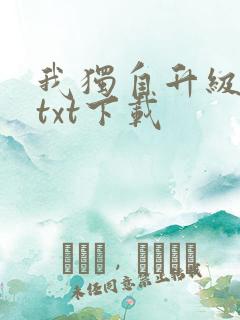 我独自升级原著txt下载