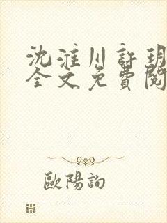 沈淮川许玥小说全文免费阅读