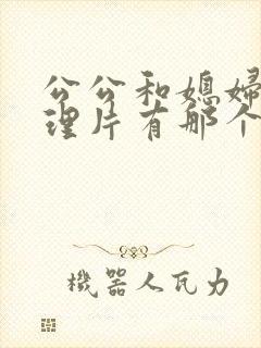 公公和媳妇儿伦理片有那个