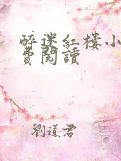 醉迷红楼小说免费阅读