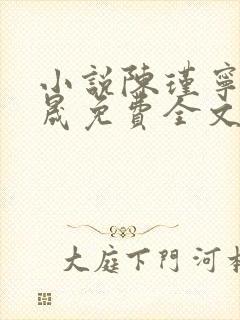 小说陈瑾宁李良晟免费全文阅读一