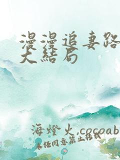 漫漫追妻路短剧大结局