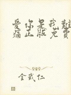 爱你是我难言的痛正版免费