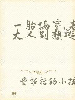 一胎俩宝,老婆大人别想逃,听书