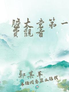 胆大党第一季免费观看