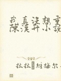 我真没想重生啊陈汉升小说