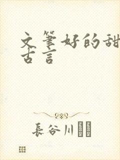 文笔好的甜宠文古言