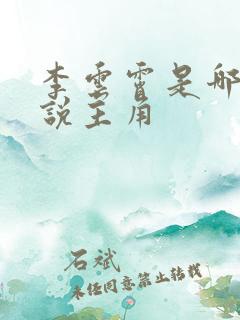 李云霄是哪本小说主角