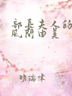 部长夫人的秘密风间由美