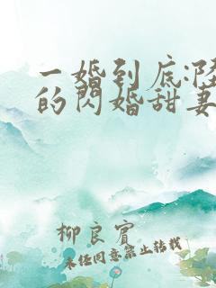 一婚到底:陆少的闪婚甜妻