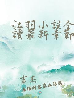 江羽小说全文阅读最新章节列表推荐