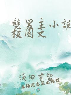 双男主小说推荐校园文