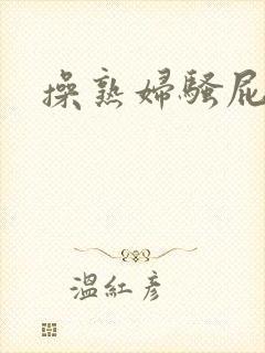 操熟妇骚屁眼
