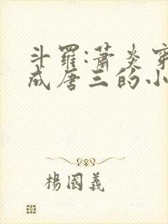 斗罗:萧炎穿越成唐三的小说