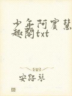 少年阿宾慧钰笔趣阁txt