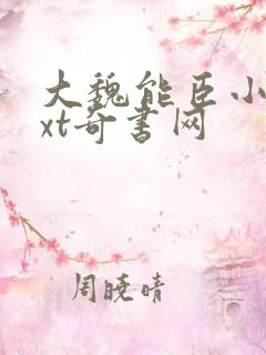 大魏能臣小说txt奇书网