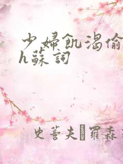 少妇饥渴偷公乱h苏词