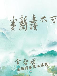 小说妻不可欺免费阅读