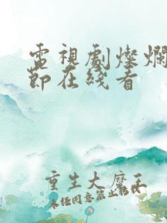 电视剧灿烂的季节在线看