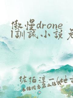 傲慢dronel训诫小说免费阅读