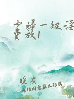 少妇一级淫片免费放1
