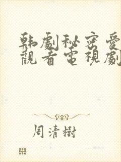 韩剧秘密爱在线观看电视剧柳时元