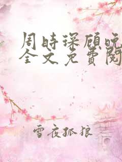 周时琛顾晚小说全文免费阅读