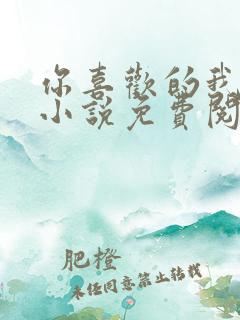 你喜欢的我都要小说免费阅读
