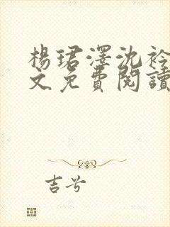 杨珺泽沈衿歌全文免费阅读