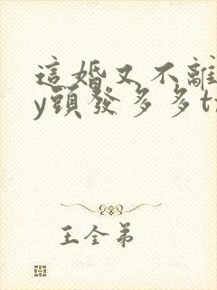 这婚又不离了by头发多多txt
