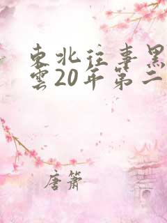 东北往事黑道风云20年第二部