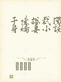 千亿总裁独宠替身娇妻小说全文免费阅读